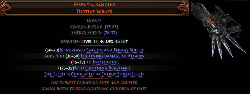 Essentia Sanguis Furtive Wraps
